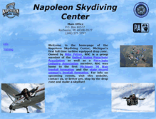 Tablet Screenshot of napoleonskydivingcenter.com